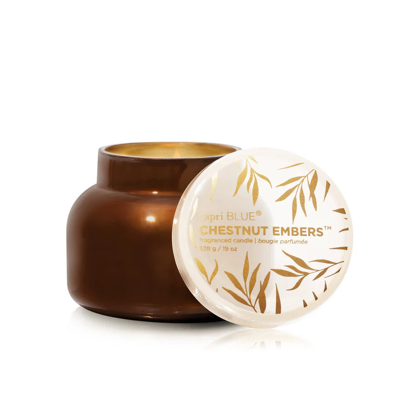 Capri Blue Candle- Chestnut Embers