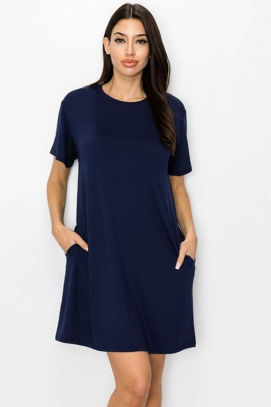 On The Go T- Shirt Dress with Pockets
