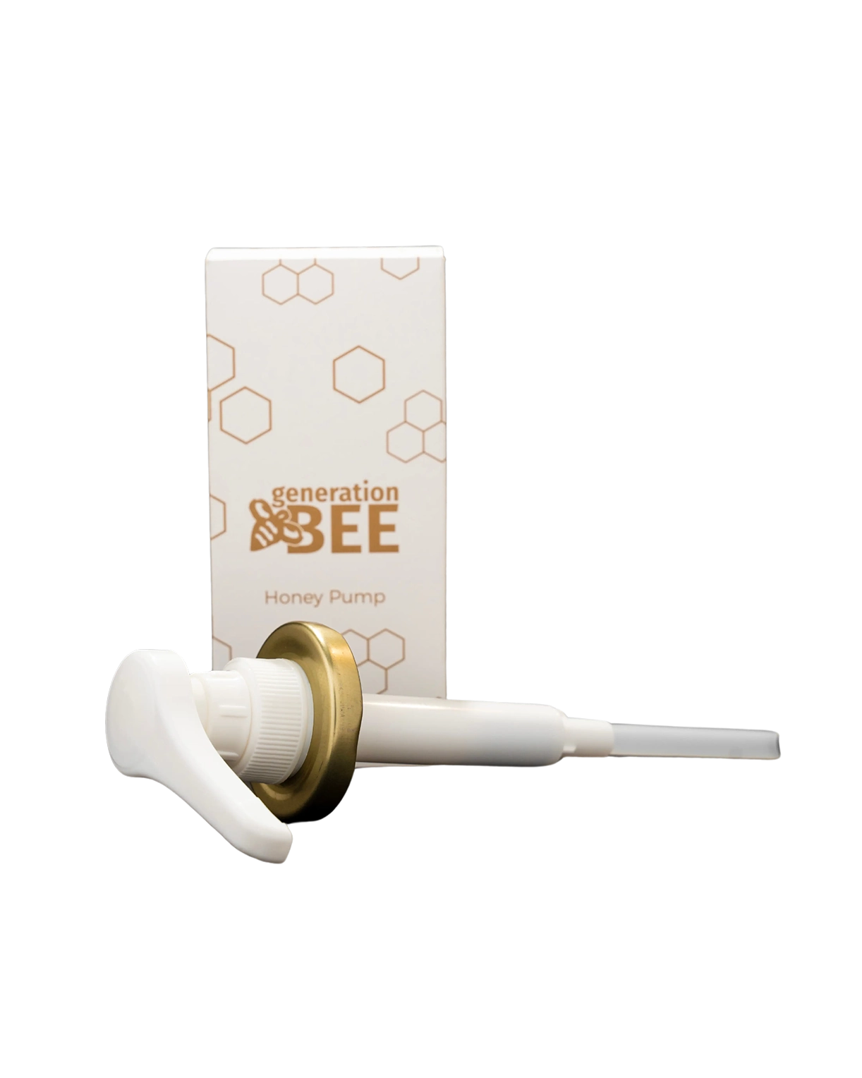 Honey Pump w/ Gold Metal Lid - Fits Generation Bee 12oz Jars