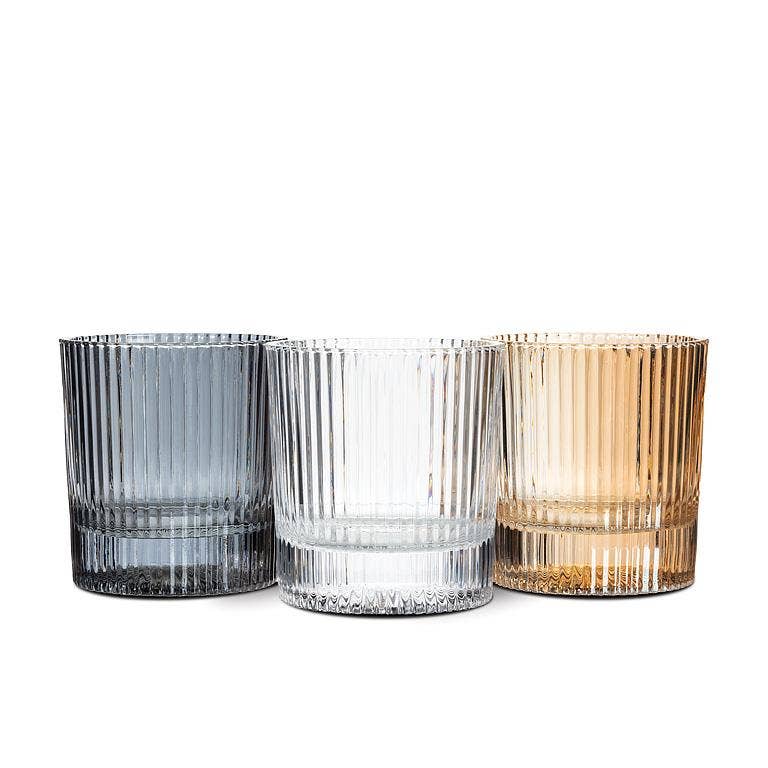 Vertical Optic Tumbler-Amber-3.5"(10oz)
