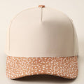 Deer Spot Print Brim Two-Tone Trucker Hat