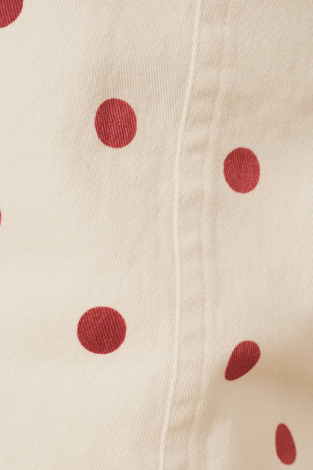 POLKA DOT MINI DENIM SHORTS