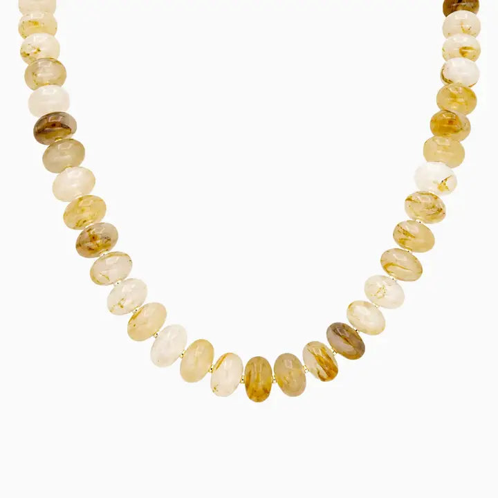 Light Brown Marble Necklace