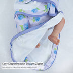 Cotton Velcro Newborn Swaddle Sack You Had Me at Hydrangea