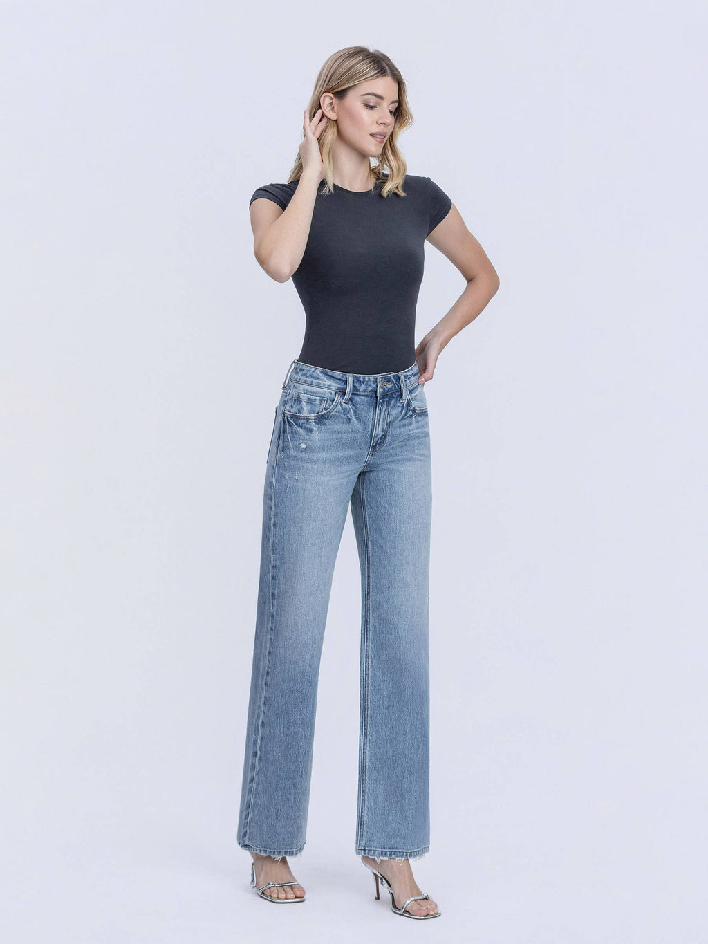 MR LIGHT SLIM WIDE JEANS