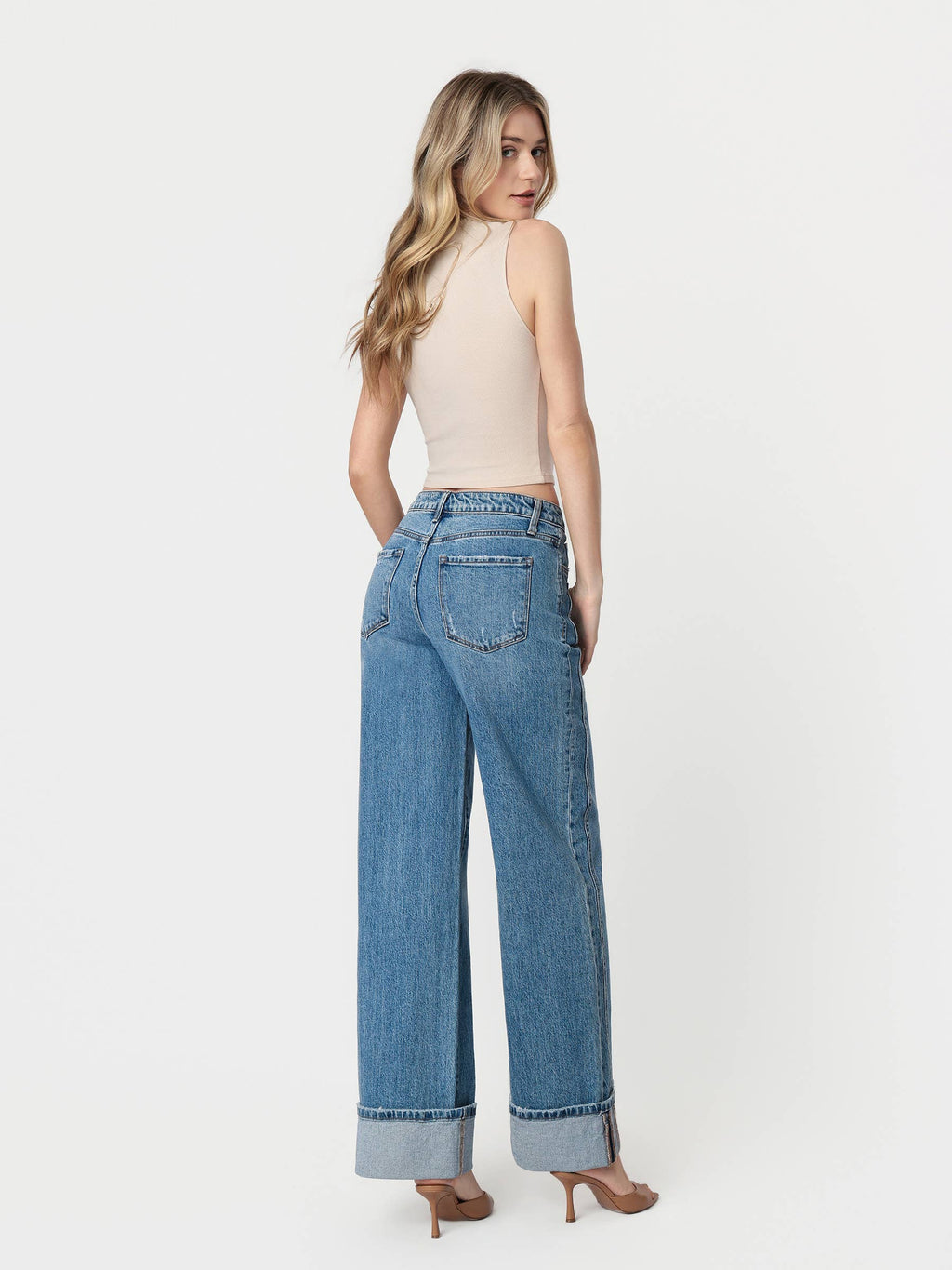HR CUFFED BAGGY JEANS