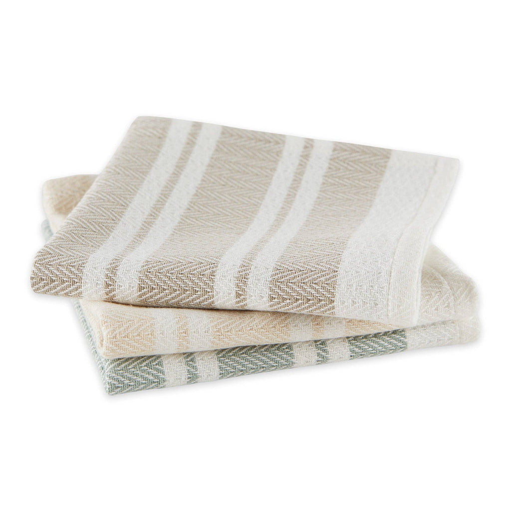 Boardwalk Herringbone Dishcloth Set of 3