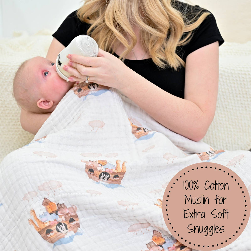 Muslin Quilt Baby & Kids Blanket Noah's Ark