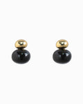 Double Oval Marble Stone Stud Earrings
