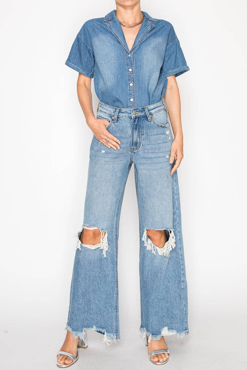HR RELAXED FLARE JEANS