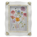 White Picture Frame with Gold Bumblebee Accents, 5x7