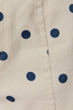 POLKA DOT MINI DENIM SHORTS
