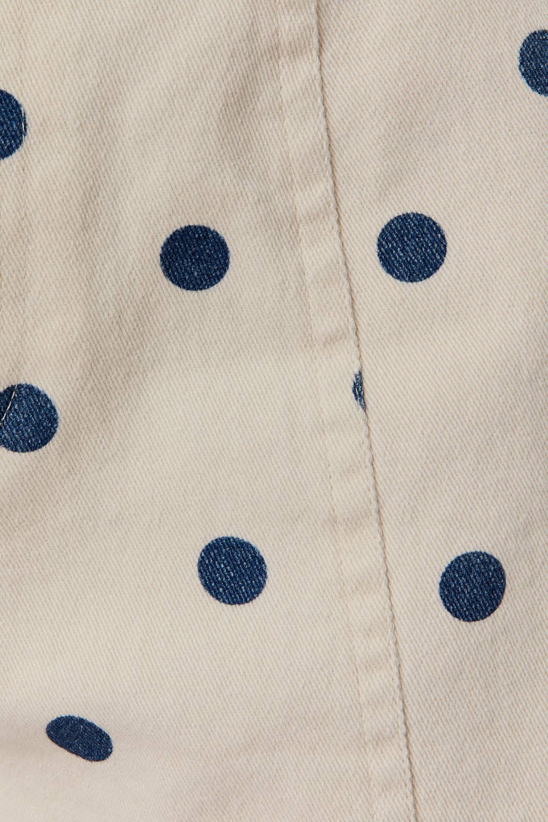 POLKA DOT MINI DENIM SHORTS