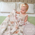 Baby Muslin Swaddle Blanket 47x47 Bear Hugs
