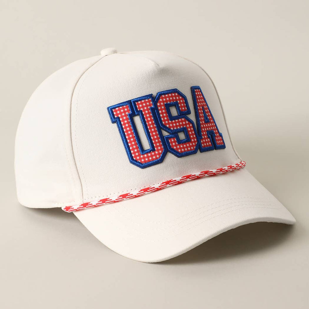 USA Patch Rope Trucker Hat
