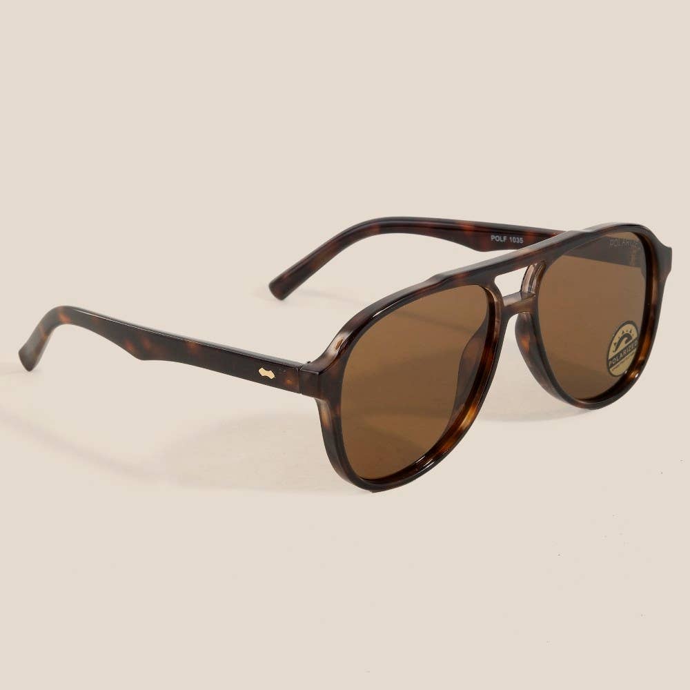 Oversized Polarized Aviator Sunglasses Set