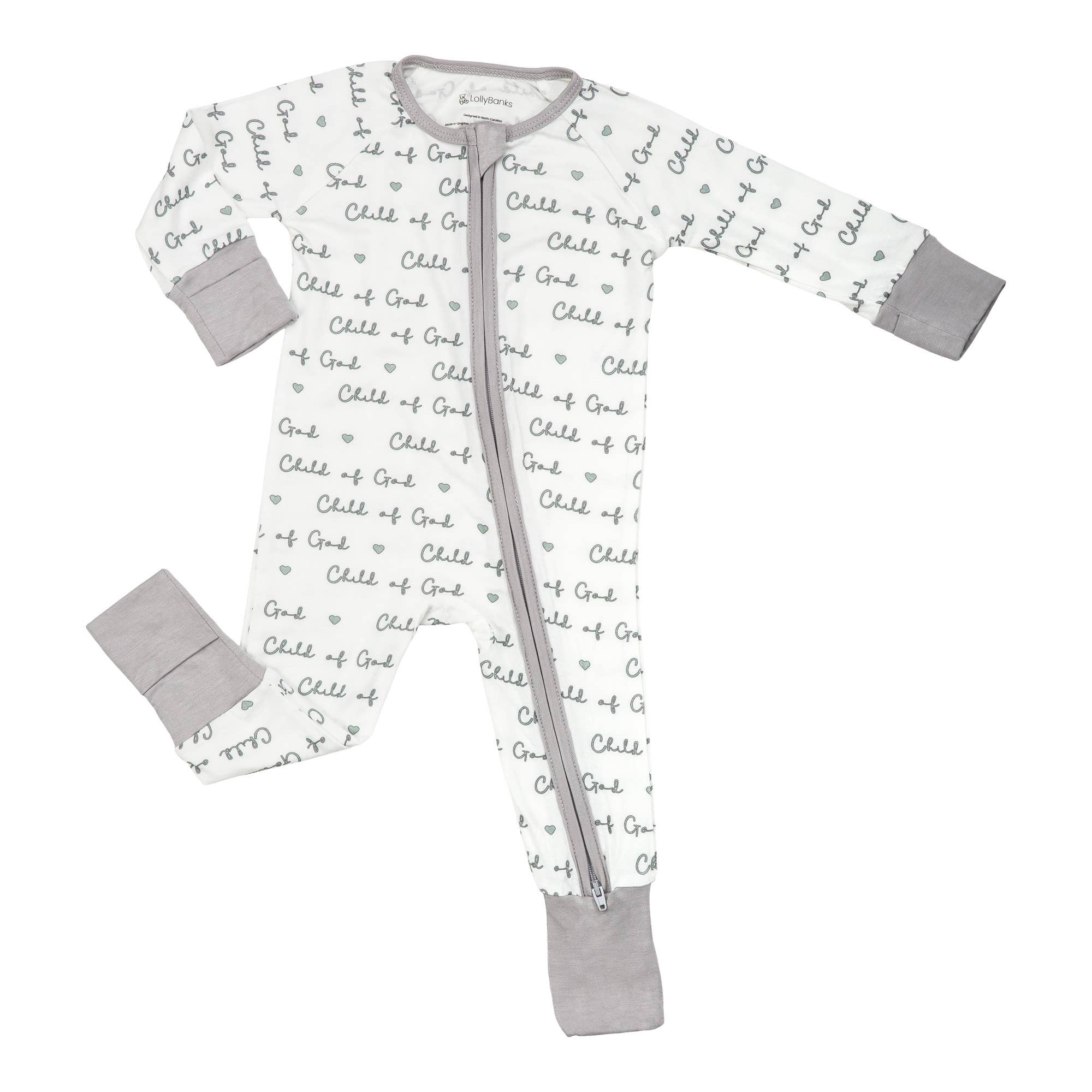 Bamboo Baby Convertible Zipper Pajama Child Of God