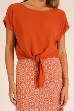 Tie-Front Airflow Top