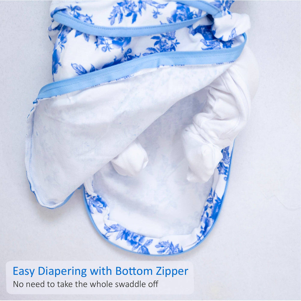 Cotton Velcro Newborn Swaddle Sack Peony For Your Thoughts