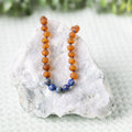 Lapis Lazuli + Raw Cognac Amber Necklace