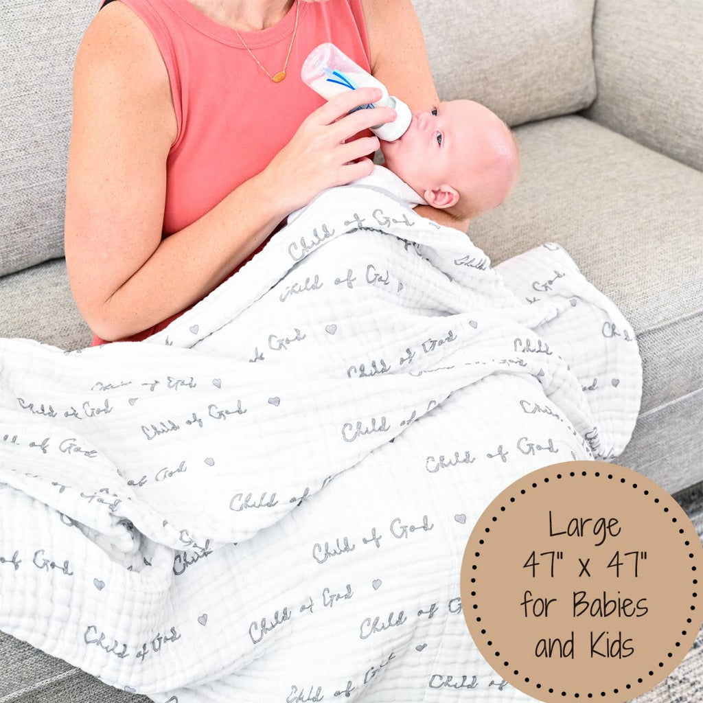 Muslin Quilt Baby & Kids Blanket Child Of God