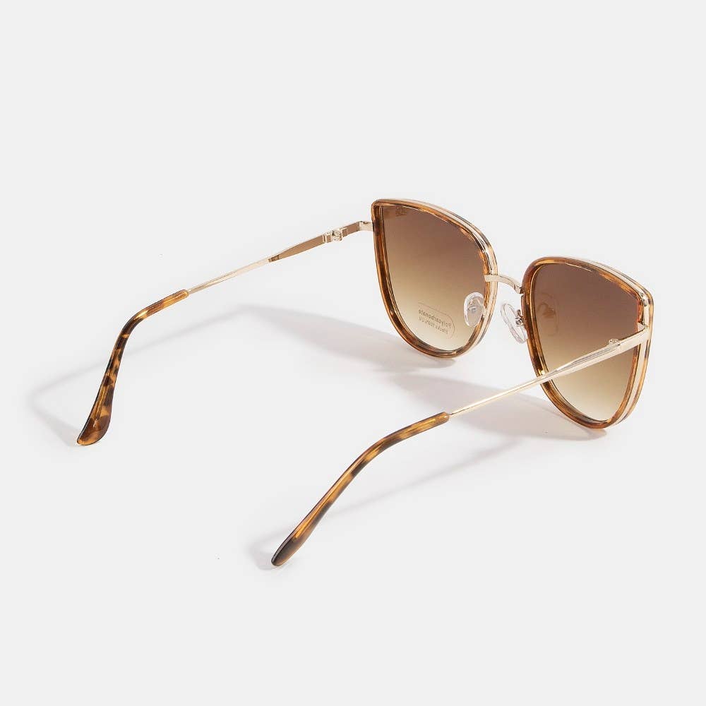 Cat Eye Double Bar Bridge Sunglasses