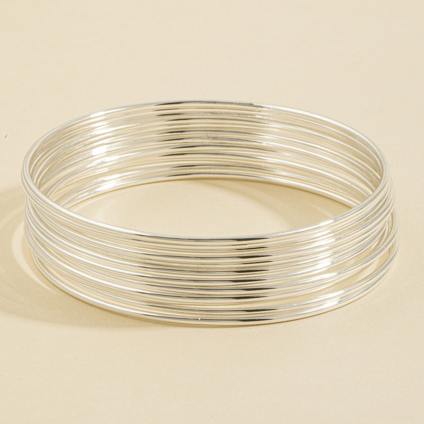 Thin Stacking Bangle Bracelet Set