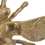 Figurine - Gold Metal Decorative Solid Busy Bee, 8 in.