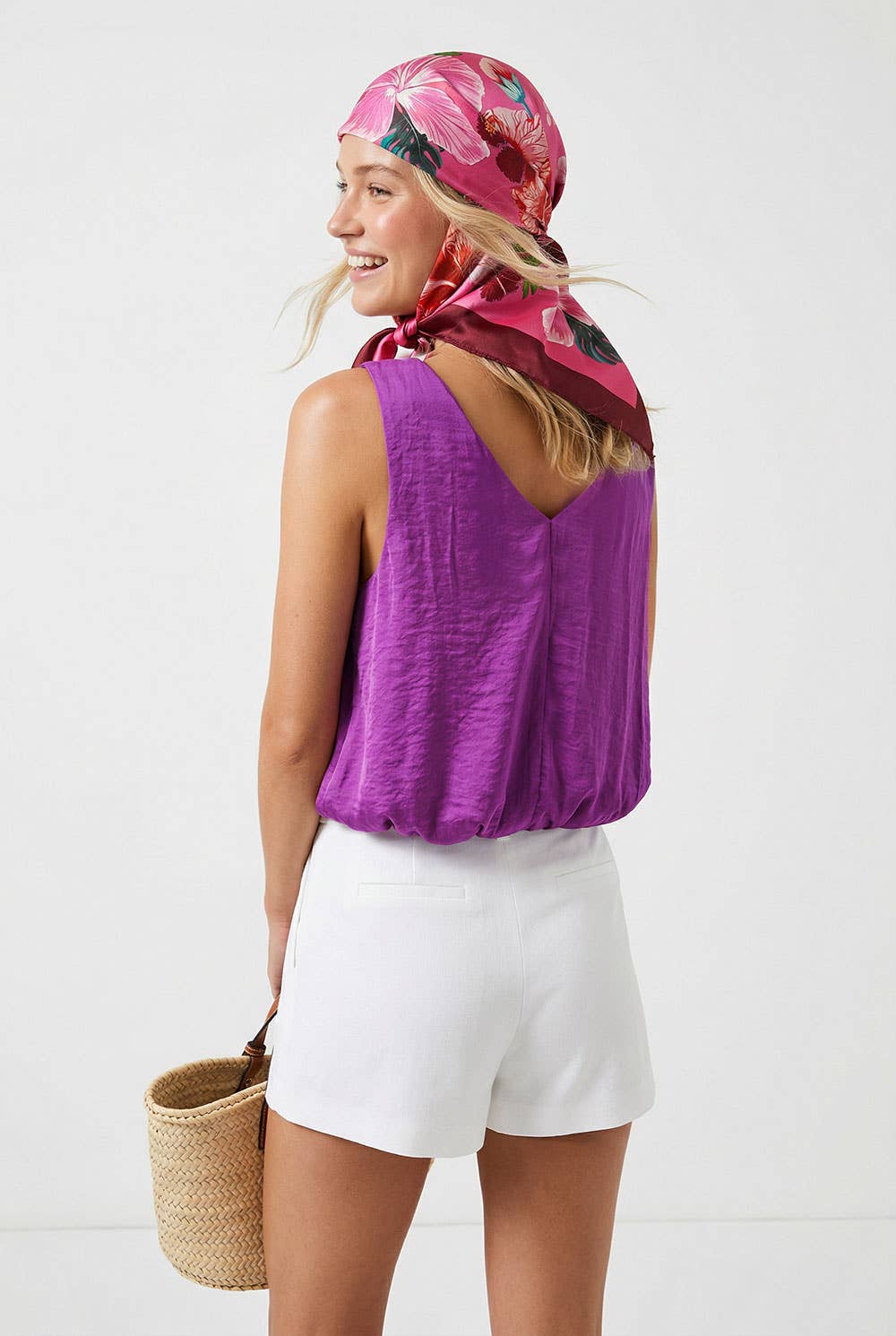 Billowy Strap Accent Tank Top