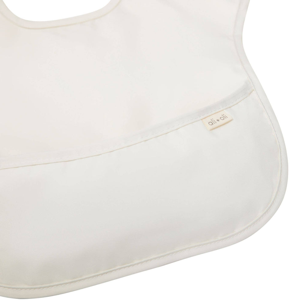 Sleeveless (3-pc) Smock Bib Set for Baby & Toddler (Neutral)