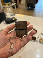 Mini Leather Keychain Journal