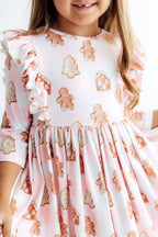 Christmas Traditions Ruffle Twirl Dress