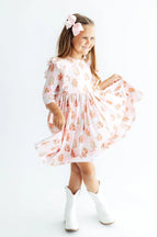Christmas Traditions Ruffle Twirl Dress