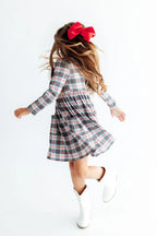 Christmas Plaid Twirl Dress