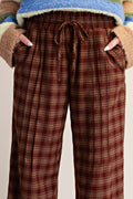 Plaid Wide Leg Pants