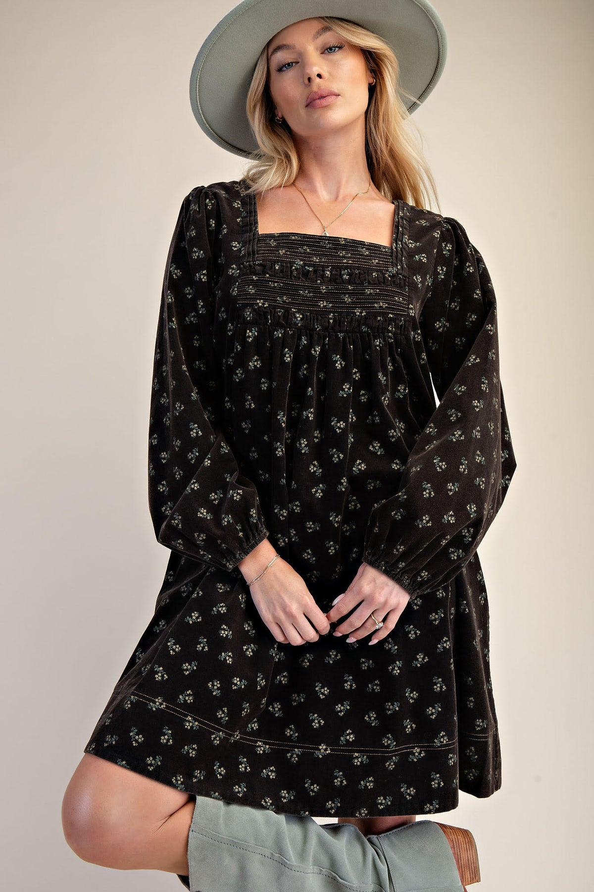 Black Floral Dress